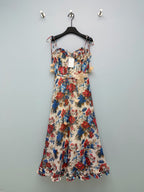 Floral Appliqué Camisole Maxi Dress - Multicolor Floral - View 1