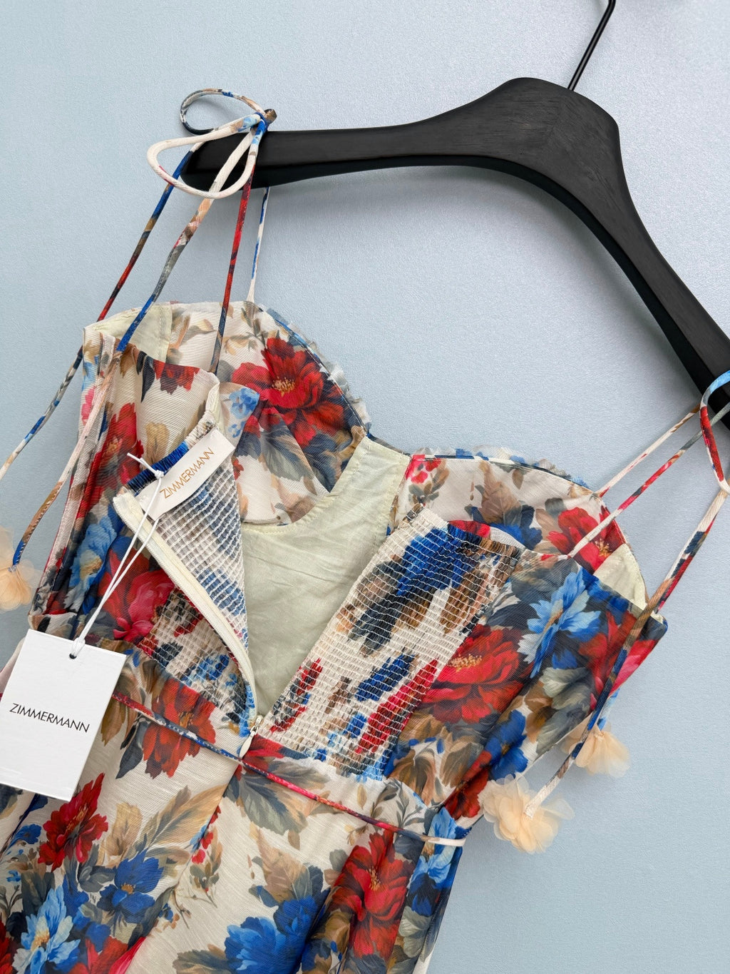 Floral Appliqué Camisole Maxi Dress - Multicolor Floral - View 9