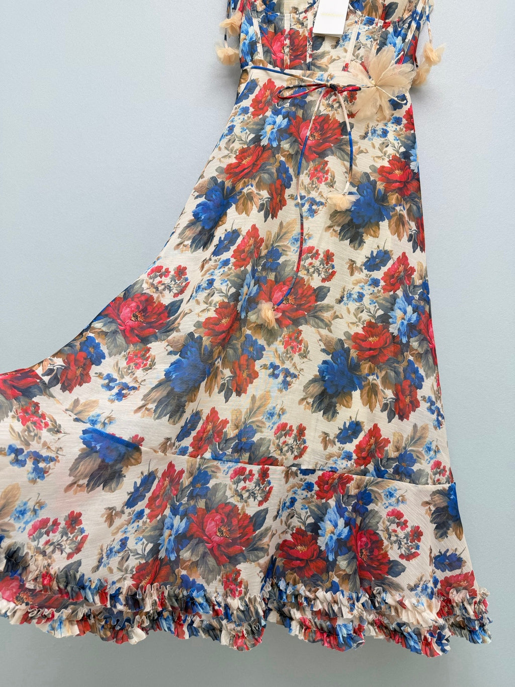Floral Appliqué Camisole Maxi Dress - Multicolor Floral - View 6
