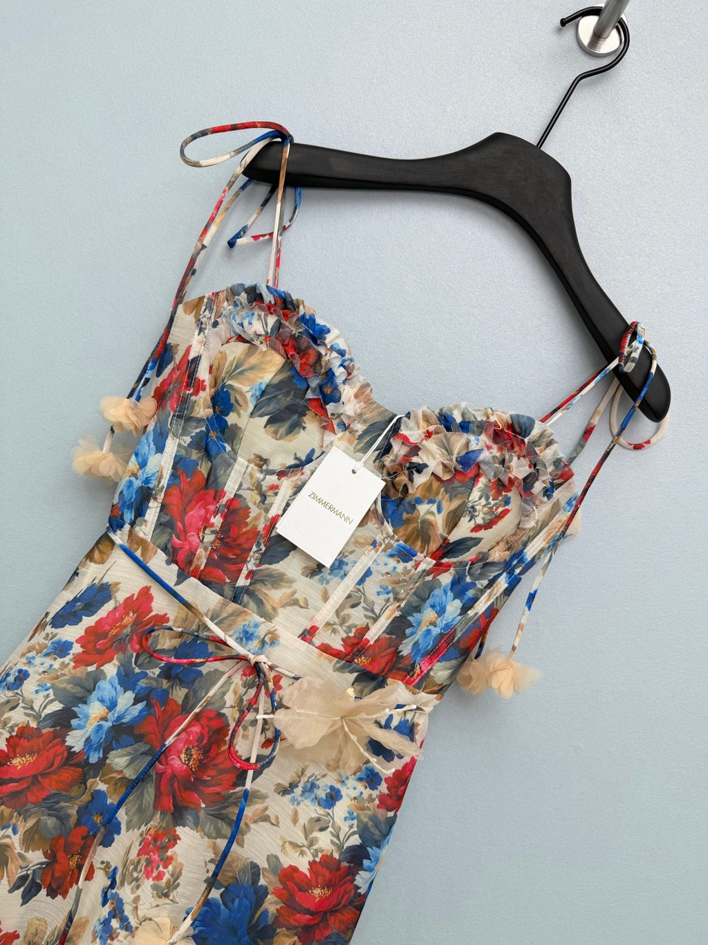 Floral Appliqué Camisole Maxi Dress - Multicolor Floral - View 3