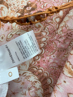 Bohemian Paisley Shirt Maxi Dress - Blush Pink Paisley - View 8