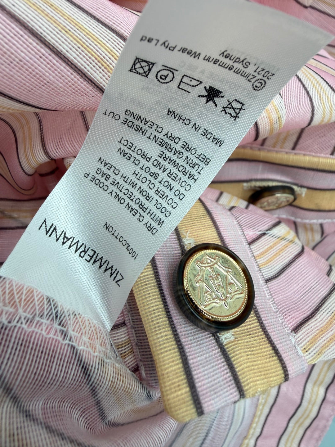 Striped Belted Shirt Maxi Dress - Blush Pink Stripe - View 7