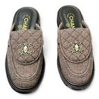Turn-Lock Mule Slides - Charcoal Grey - View 5