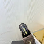 Turn-Lock Mule Slides - Charcoal Grey - View 8