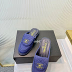 Turn-Lock Mule Slides - Royal Blue - View 5
