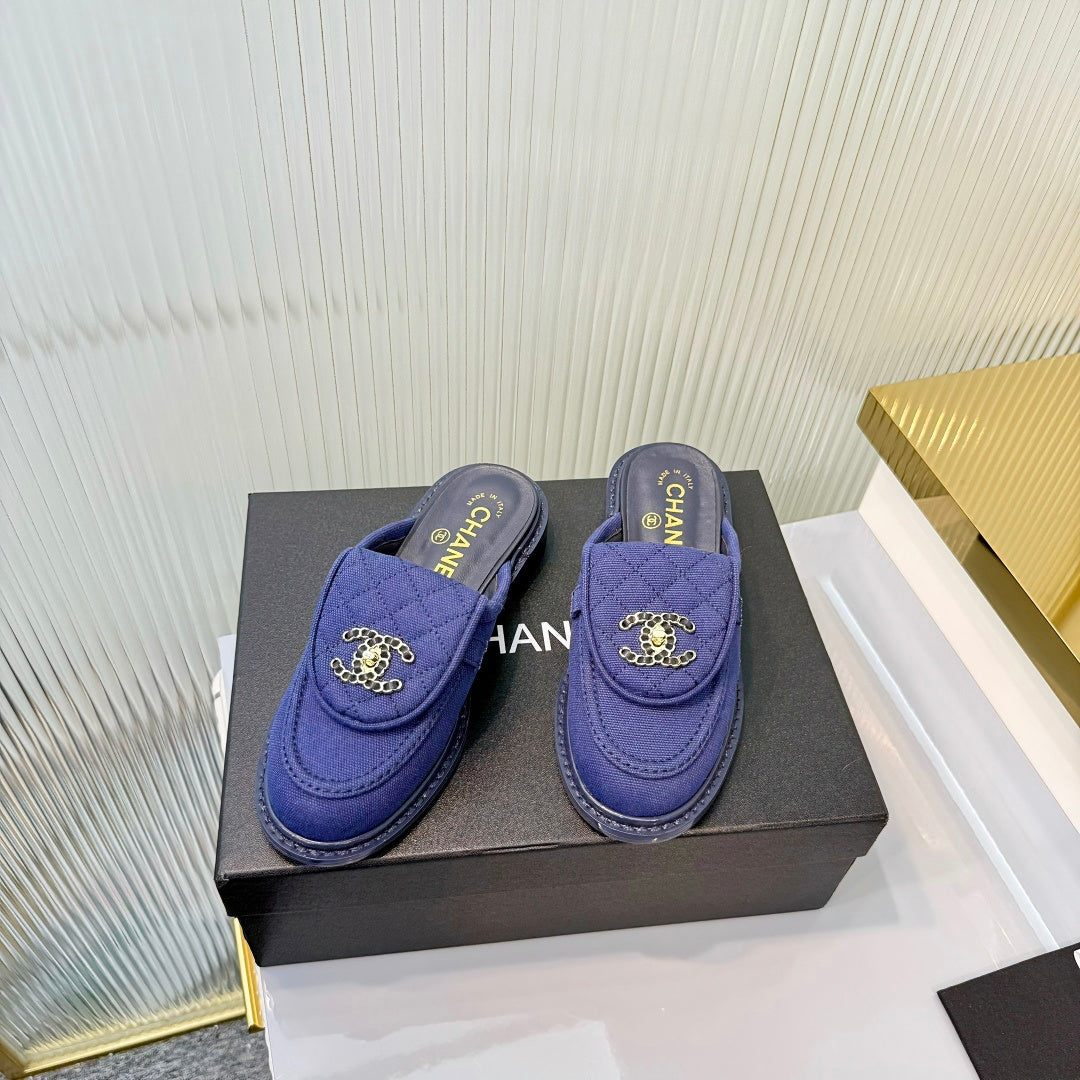 Turn-Lock Mule Slides - Royal Blue - View 3