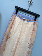 Vintage Bird Print Shirt And Trousers Set - Ivory Multicolor - View 7