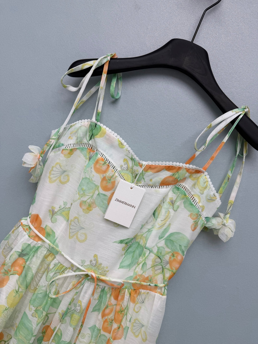 Paisley Print Floral-Strap Maxi Dress - Ivory Green - View 2