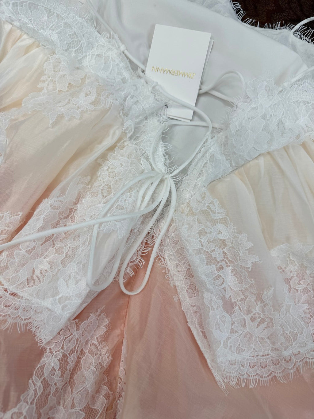 Lace Tiered Camisole Maxi Dress - Blush Ombre - View 8