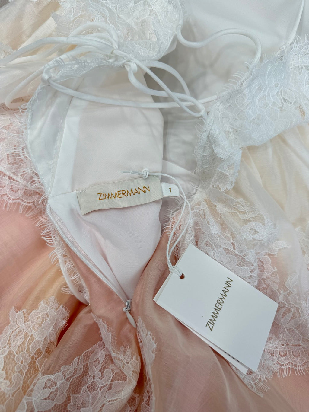 Lace Tiered Camisole Maxi Dress - Blush Ombre - View 7