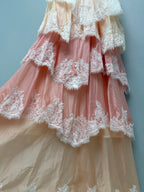 Lace Tiered Camisole Maxi Dress - Blush Ombre - View 5