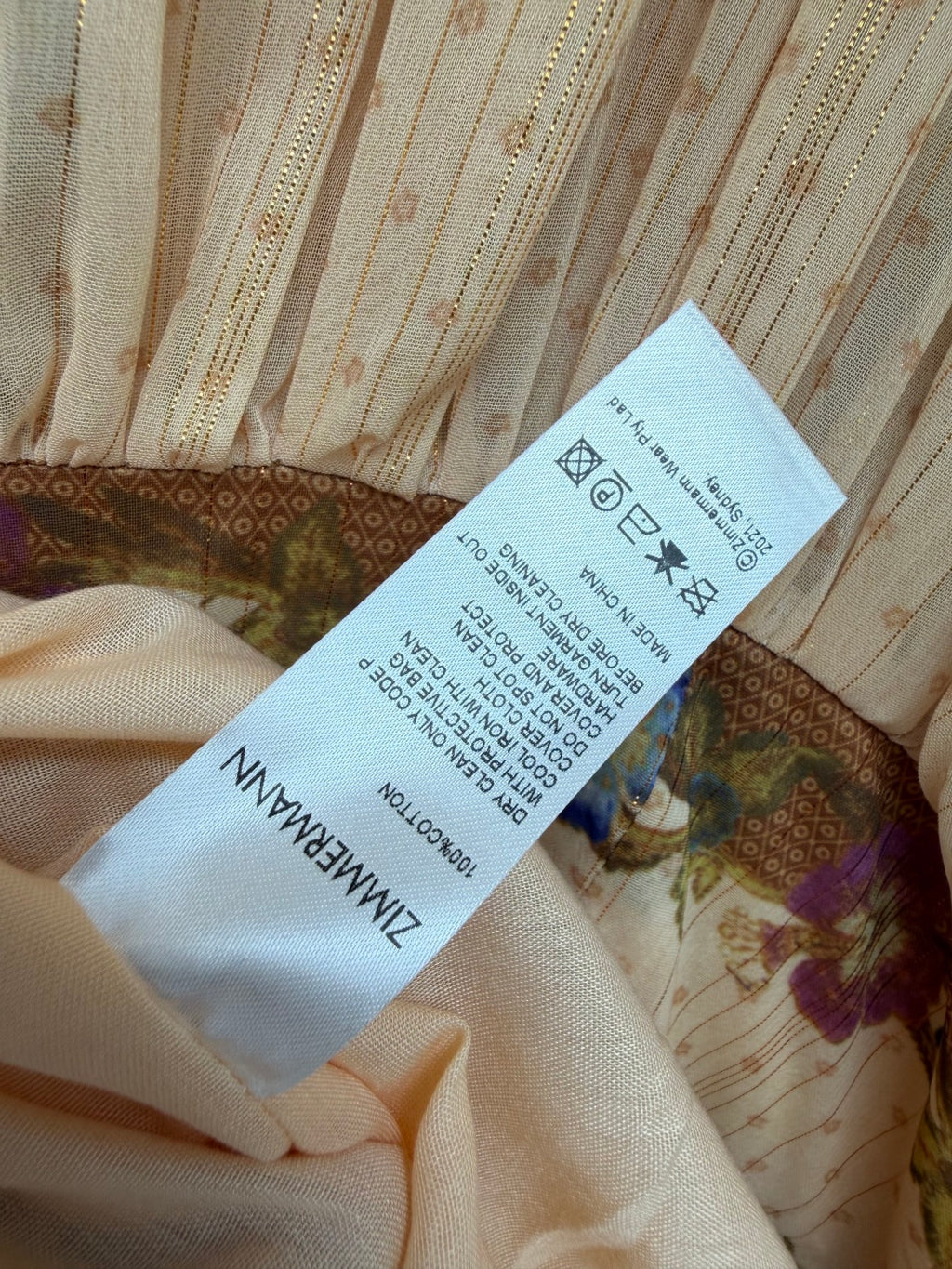 Bohemian Peacock Print Midi Dress - Olive Multicolor - View 7