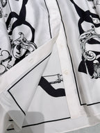 Chain Print Silk Blouse - View 8
