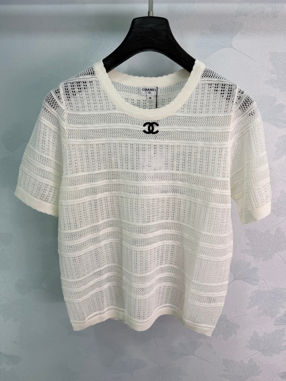 Striped Knit Short-Sleeve Top - View 3