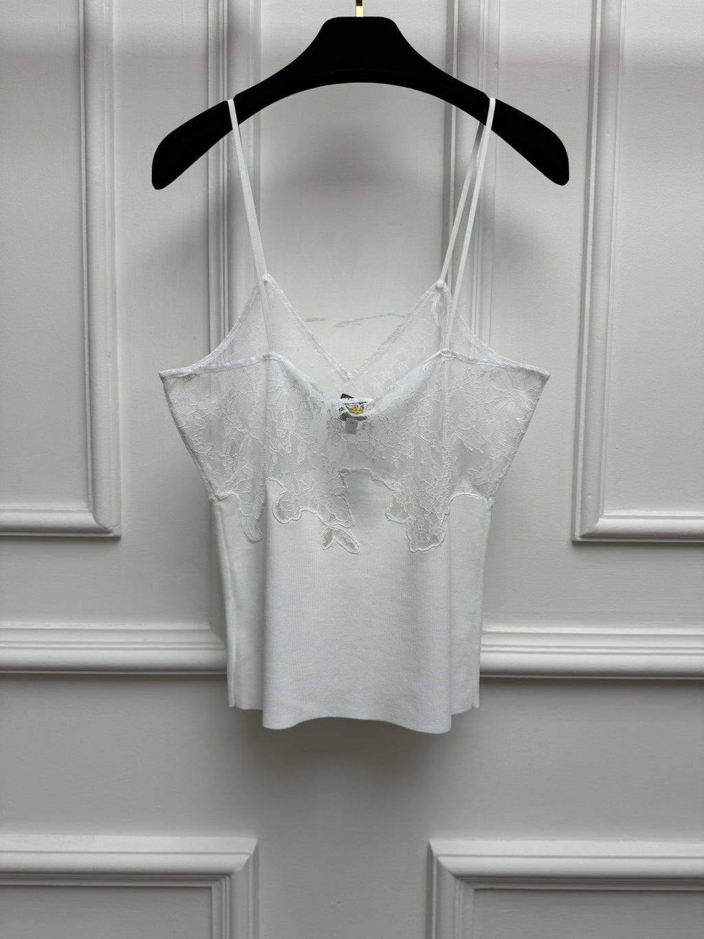 Lace Camisole Top - White - View 5