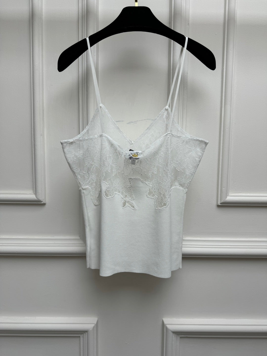 Lace Camisole Top - White - View 5