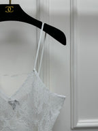 Lace Camisole Top - White - View 3