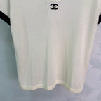 V-Neck Contrast-Trim Knit Top - View 7