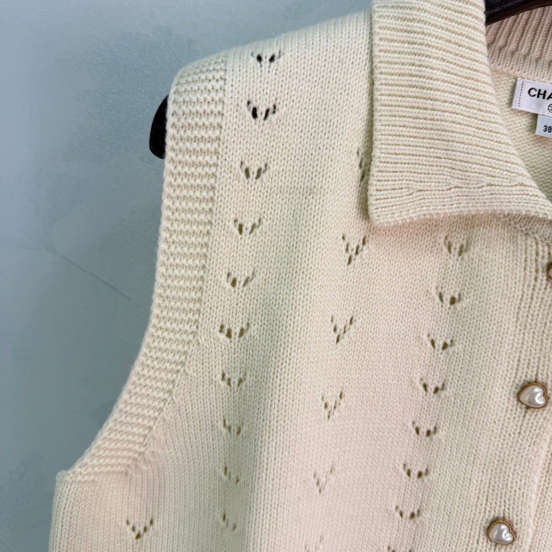 Pointelle Knit Button Cardigan - View 5