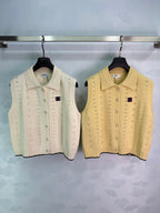 Pointelle Knit Button Cardigan - View 1
