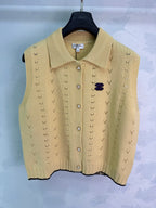 Pointelle Knit Button Cardigan - View 2