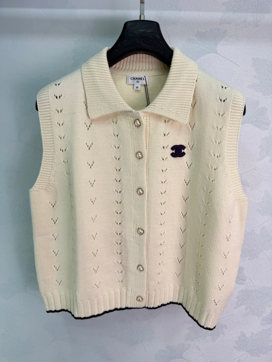 Pointelle Knit Button Cardigan - View 3