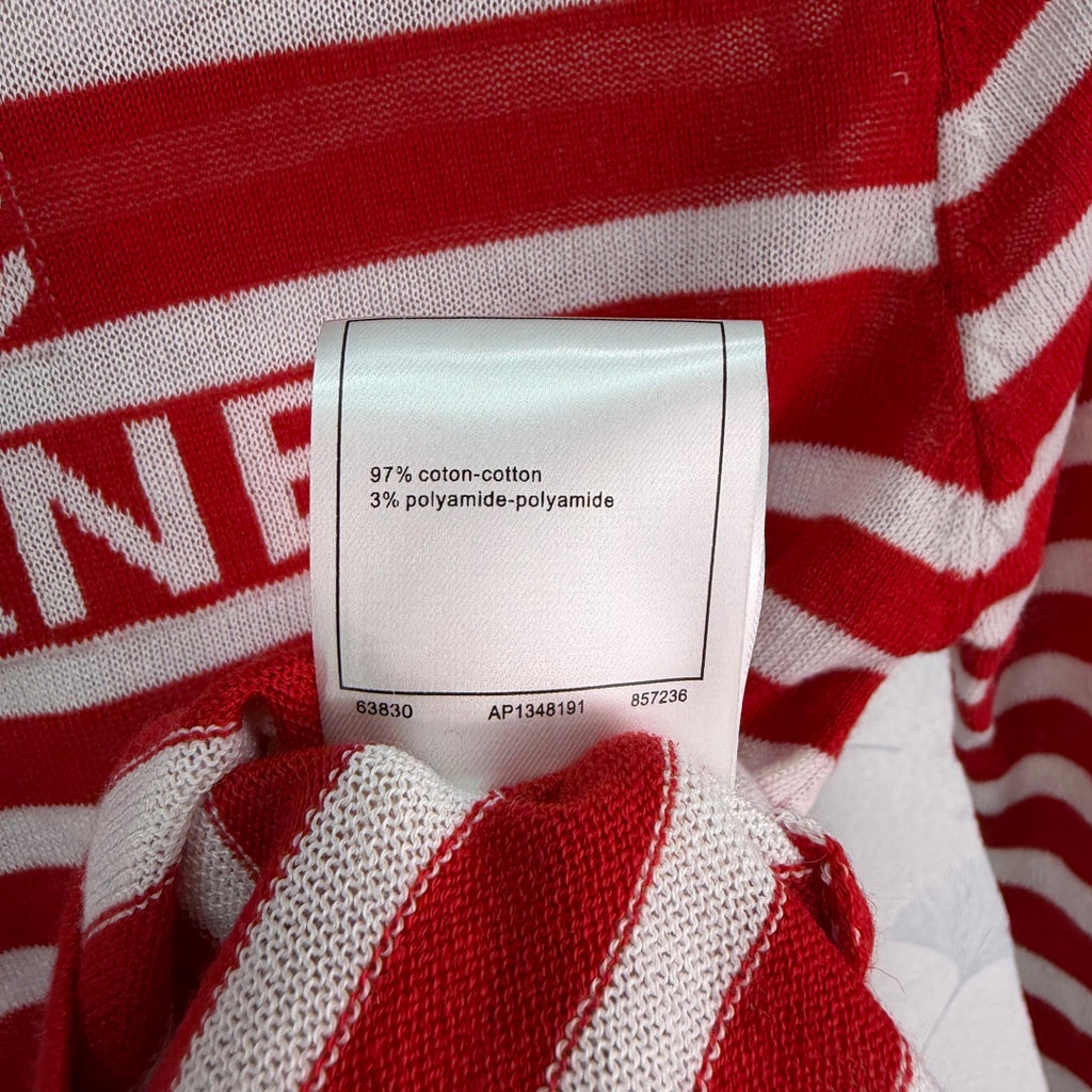 Striped Long-Sleeve Knit Top - View 8