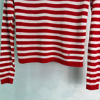 Striped Long-Sleeve Knit Top - View 7