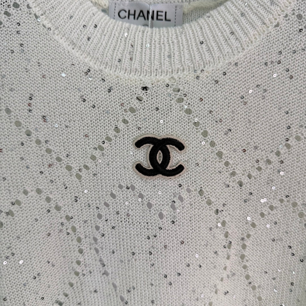 Textured Knit Short-Sleeve Top - View 5