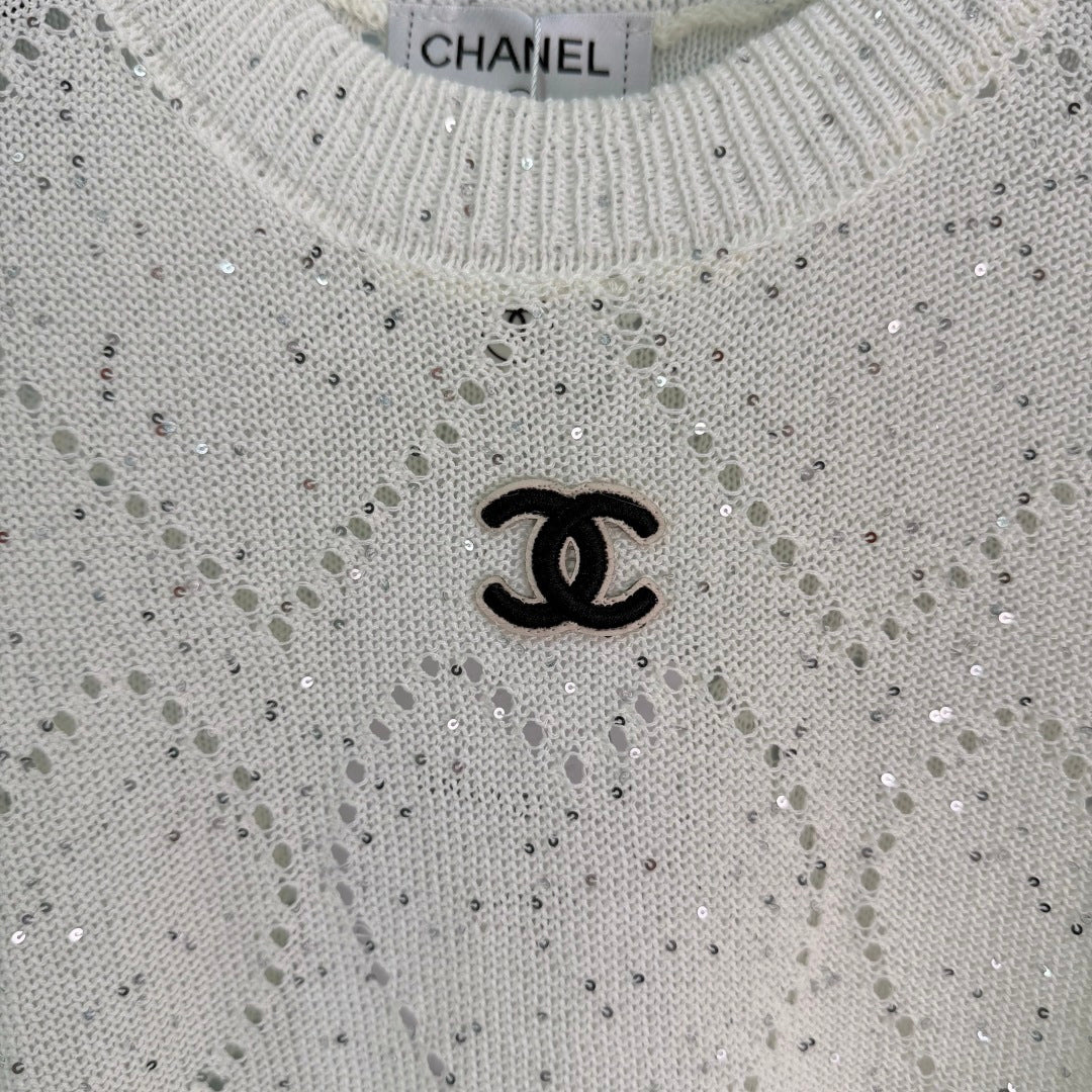 Textured Knit Short-Sleeve Top - View 5