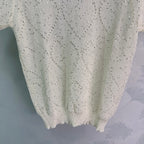 Textured Knit Short-Sleeve Top - View 6