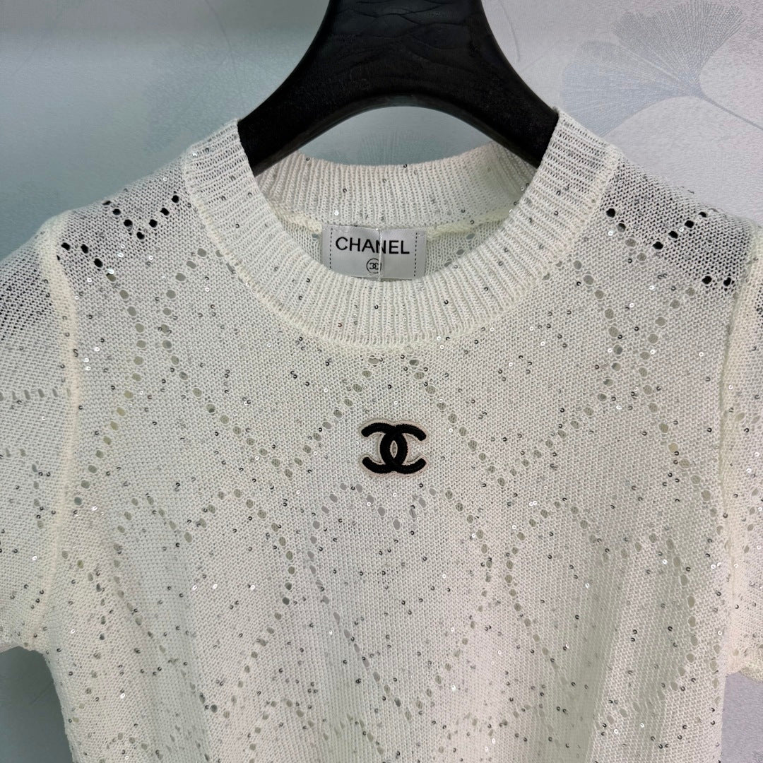 Textured Knit Short-Sleeve Top - View 2