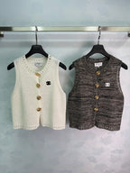 Textured Knit Vest - View 1