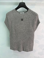 Contrast-Trim Knit Cardigan - View 2