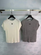 Contrast-Trim Knit Cardigan - View 1