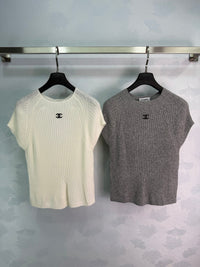 Contrast-Trim Knit Cardigan