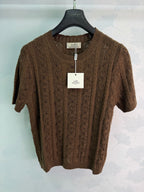 Pointelle Knit Polo Shirt - View 2