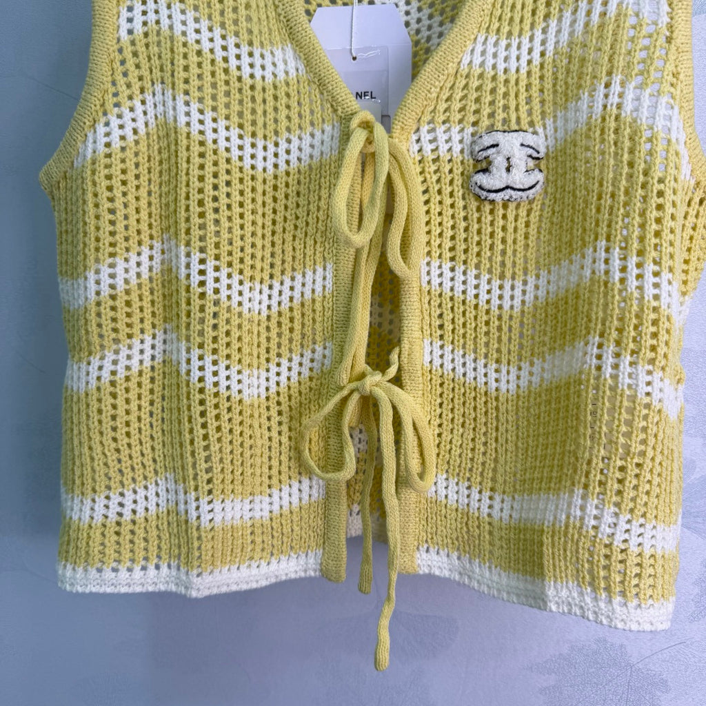 Striped Knit Vest - View 7