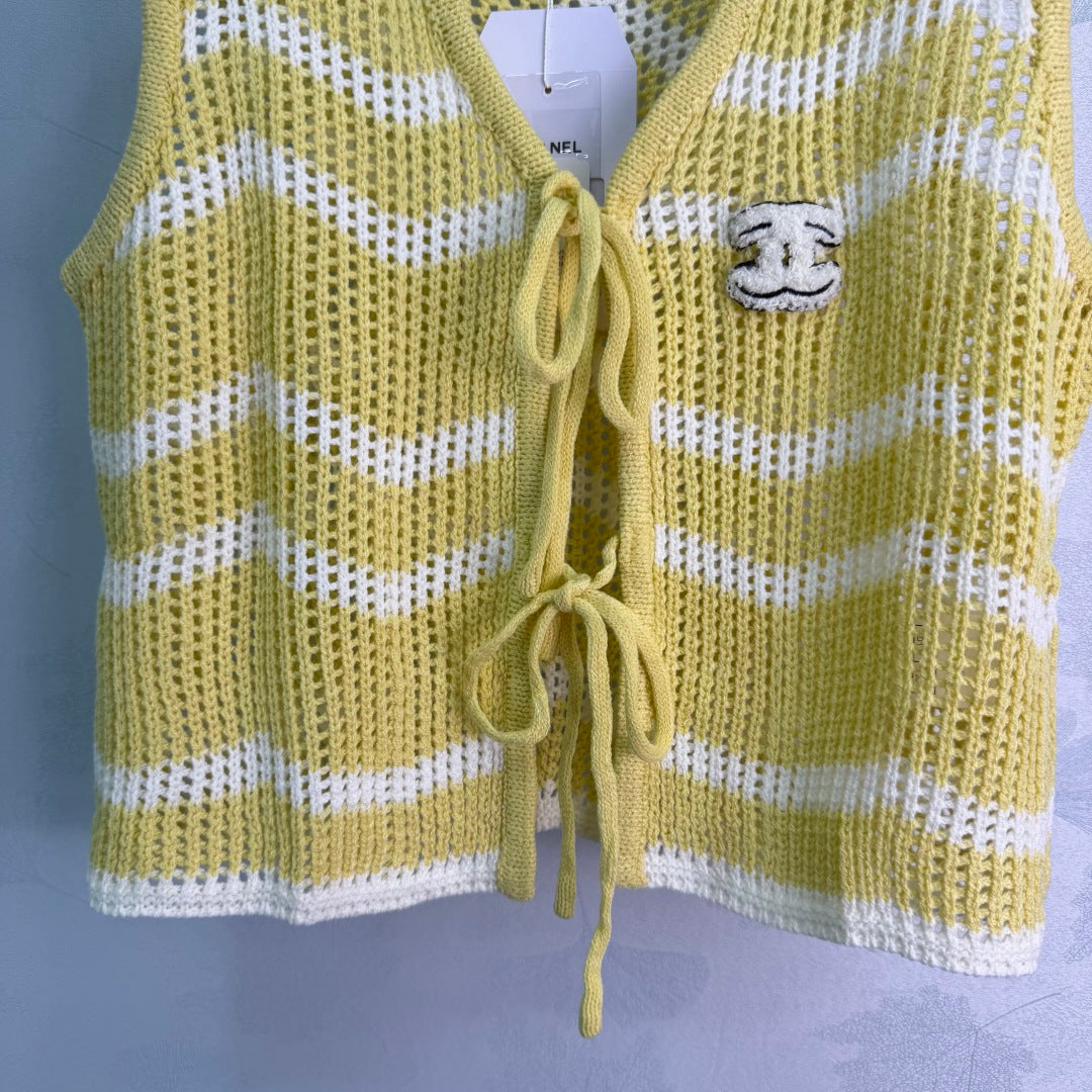 Striped Knit Vest - View 7