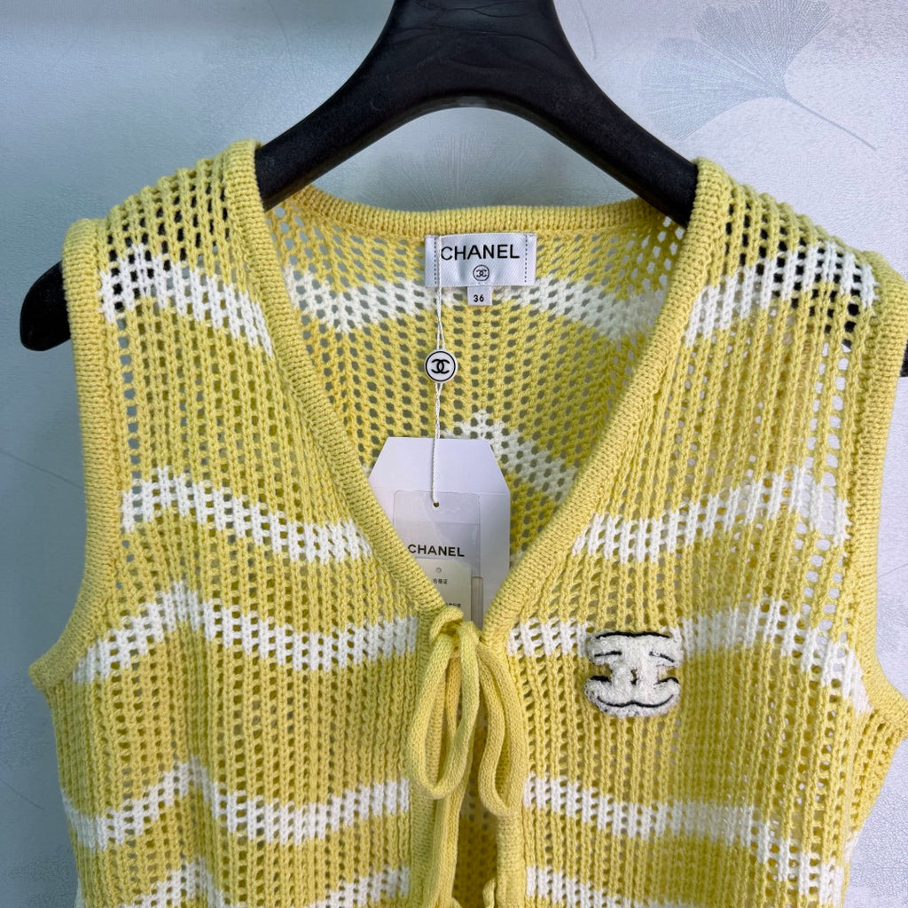 Striped Knit Vest - View 5
