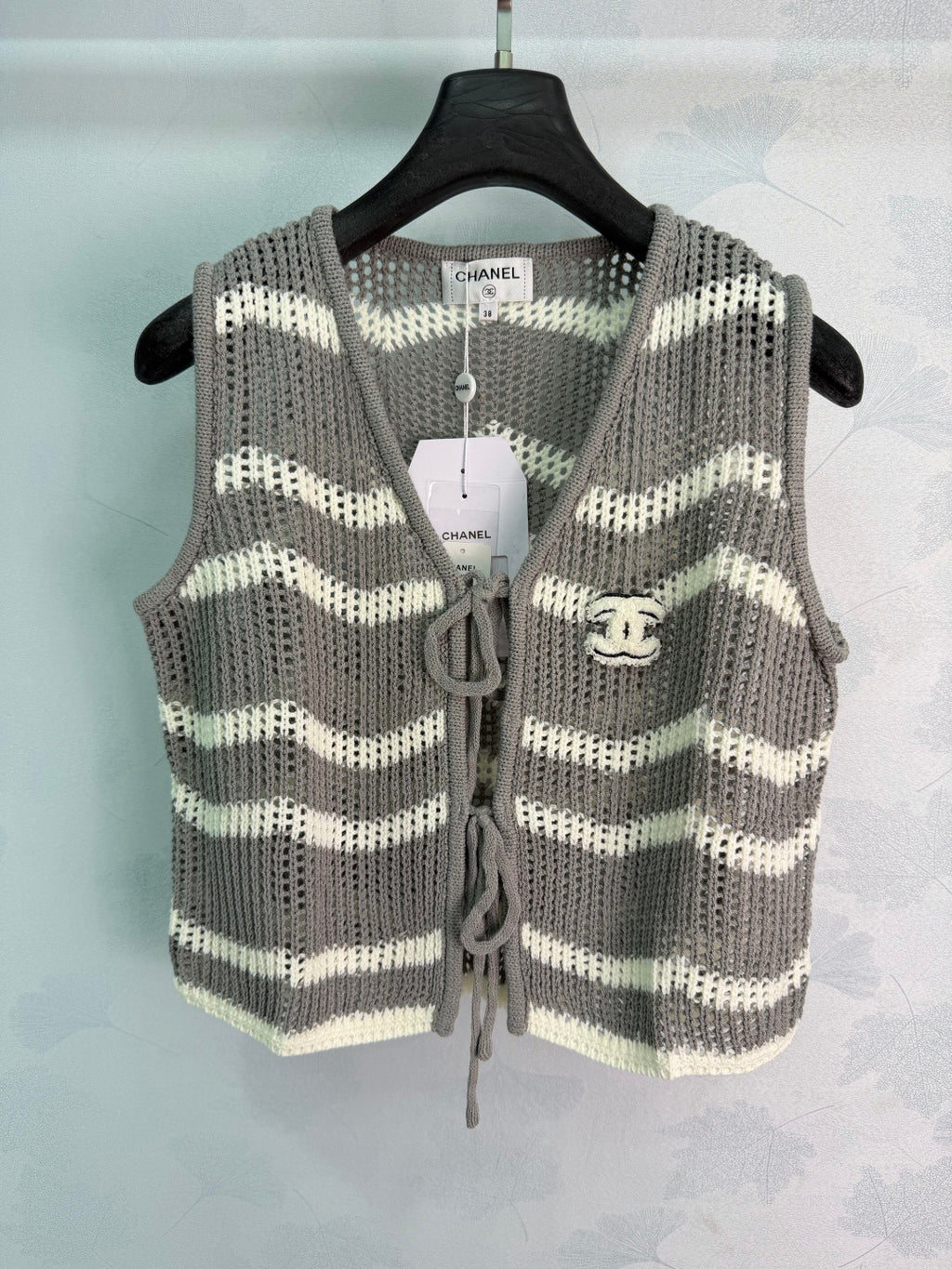 Striped Knit Vest - View 2