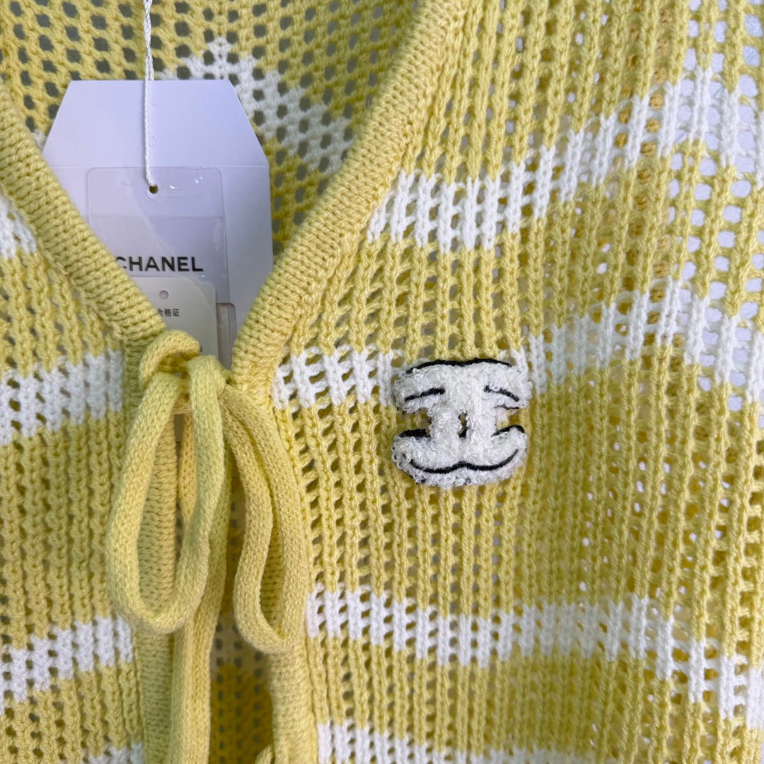 Striped Knit Vest - View 6