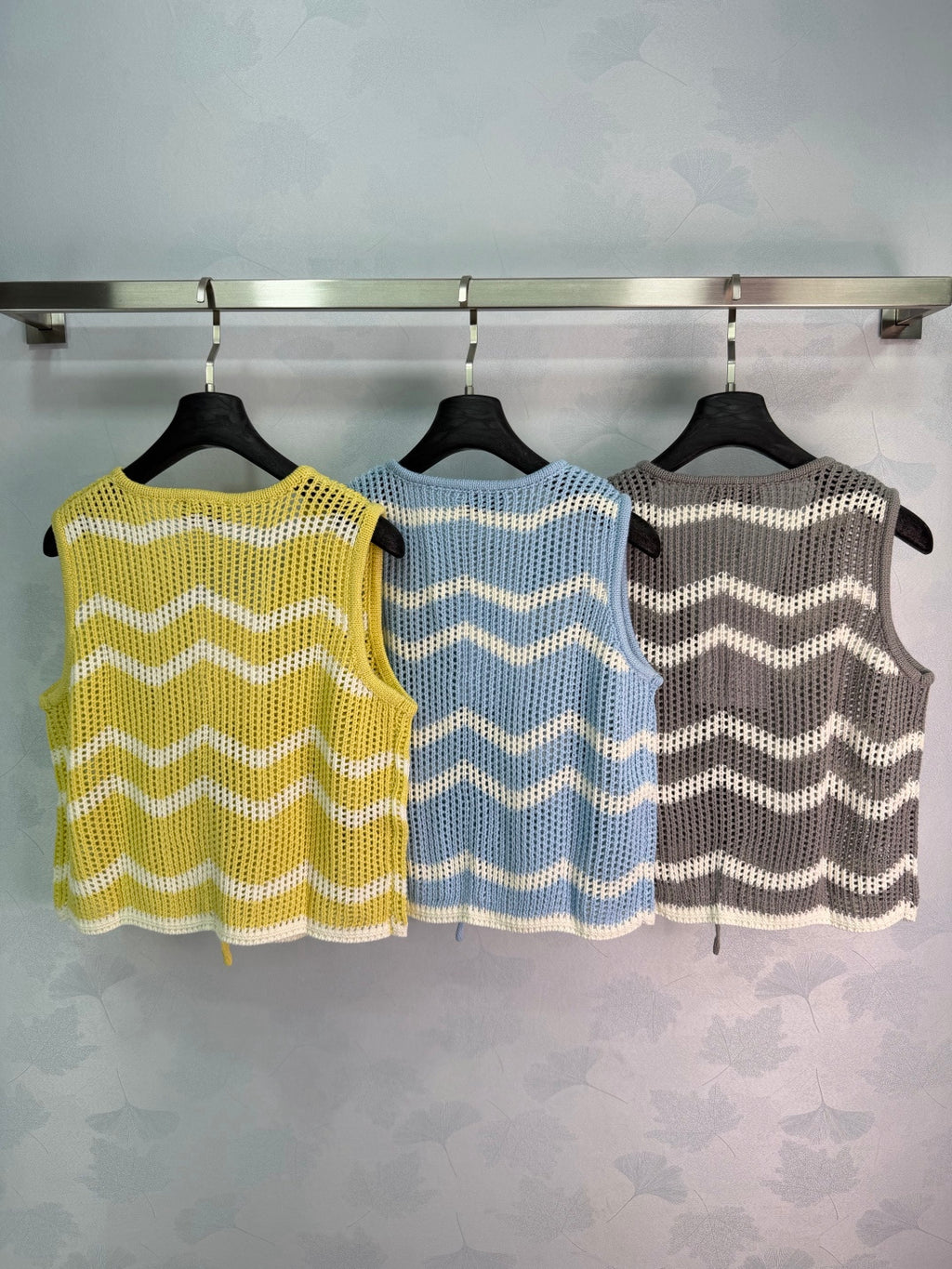 Striped Knit Vest - View 9