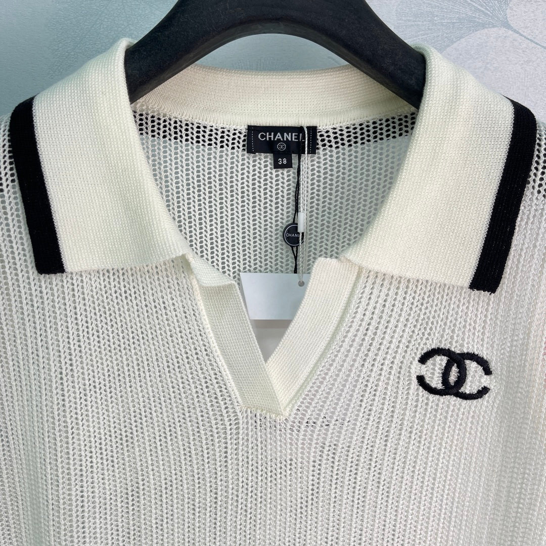 Contrast-Trim Knit Vest - View 4