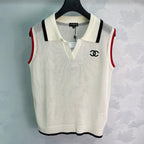 Contrast-Trim Knit Vest - View 3