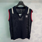 Contrast-Trim Knit Vest - View 2