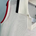 Contrast-Trim Knit Vest - View 6