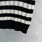 Striped Knit Polo Shirt - View 7
