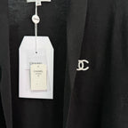 Knit Cardigan And Skirt Three-Piece Set - Black - View 4