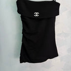 Knit Cardigan And Skirt Three-Piece Set - Black - View 8